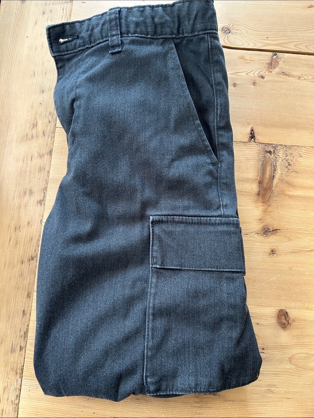 Gap Kids XL Dark Gray Cargo Pants with Flap Pocket